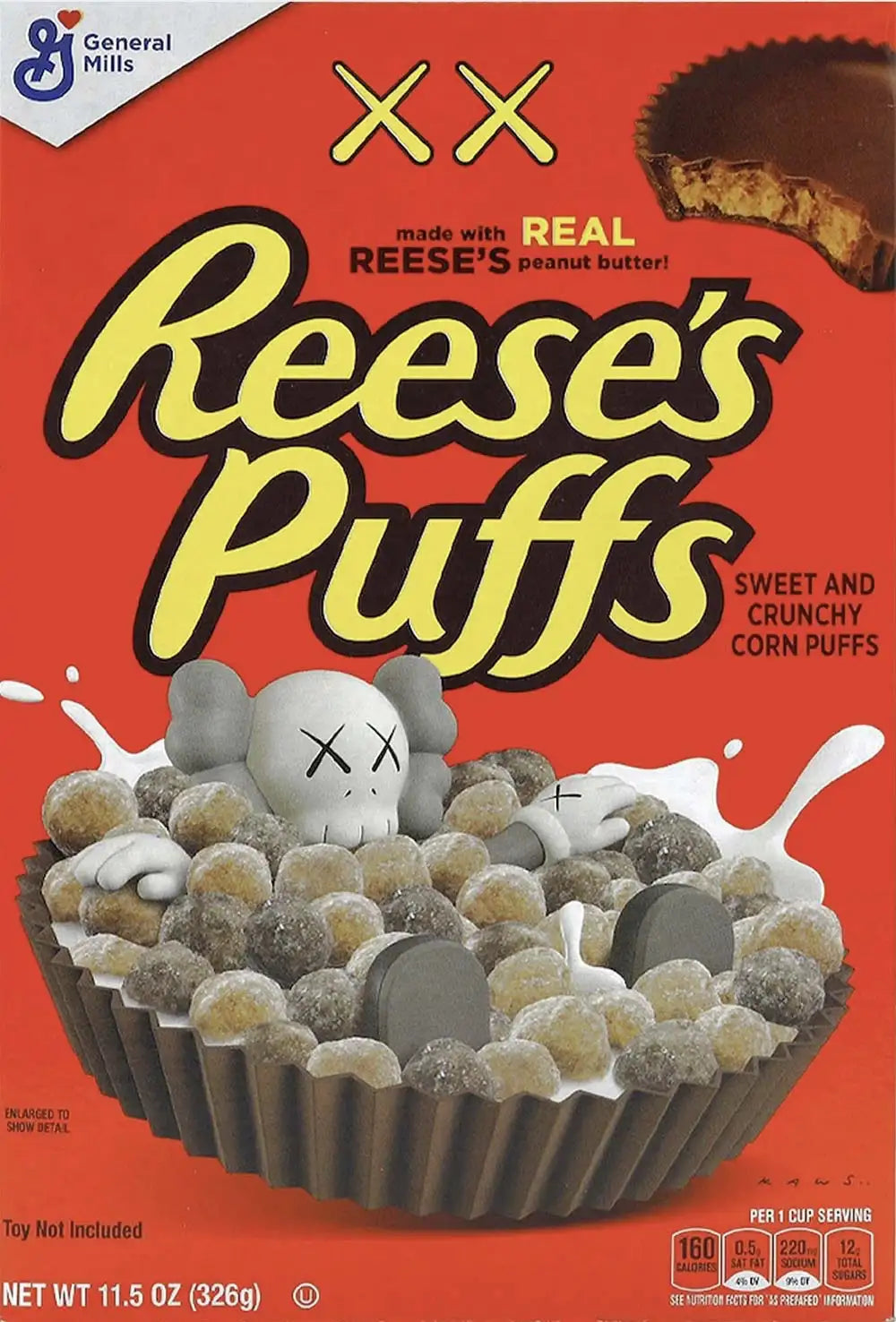 KAWS x Reese's Puffs Cereal