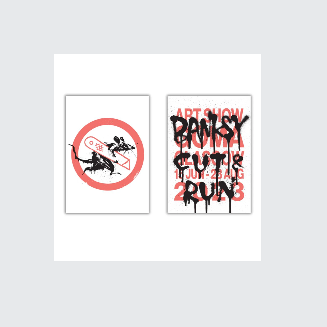 Cut and Run Exhibition Posters Set